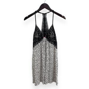 Victoria’s Secret Lace Knit Hearts Tank Top Size Small